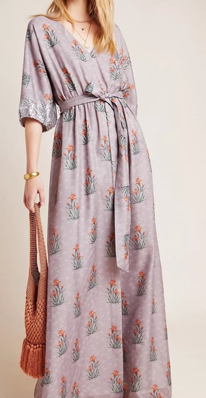 Sachin & Babi Isolde Sequin Maxi Dress Anthro New - Picture 2 of 10